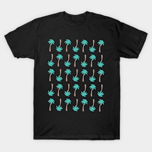 Palm Tree Pattern Vacation Graphic T-Shirt